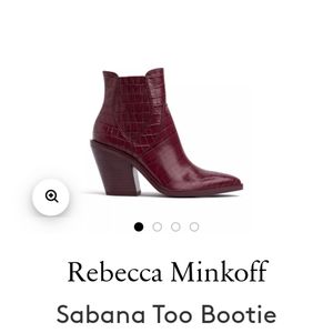 Rebecca Minkoff Pinot noir ankle booties